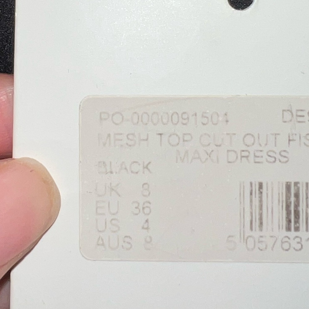 Long mesh top with cut outs! NWT - Picture 6 of 6